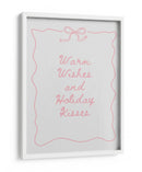 Cálidos deseos y besos festivos - Rosa - Jolly and Dash | Cuadro decorativo de Canvas Lab