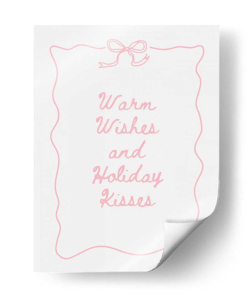 Cálidos deseos y besos festivos - Rosa - Jolly and Dash | Cuadro decorativo de Canvas Lab