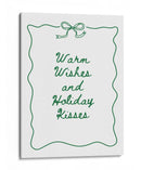 Deseos Cordiales y Besos Festivos - Green - Jolly and Dash | Cuadro decorativo de Canvas Lab
