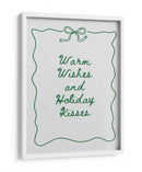 Deseos Cordiales y Besos Festivos - Green - Jolly and Dash | Cuadro decorativo de Canvas Lab