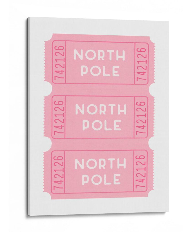 Boletos para el Polo Norte - Rosa - Jolly and Dash | Cuadro decorativo de Canvas Lab
