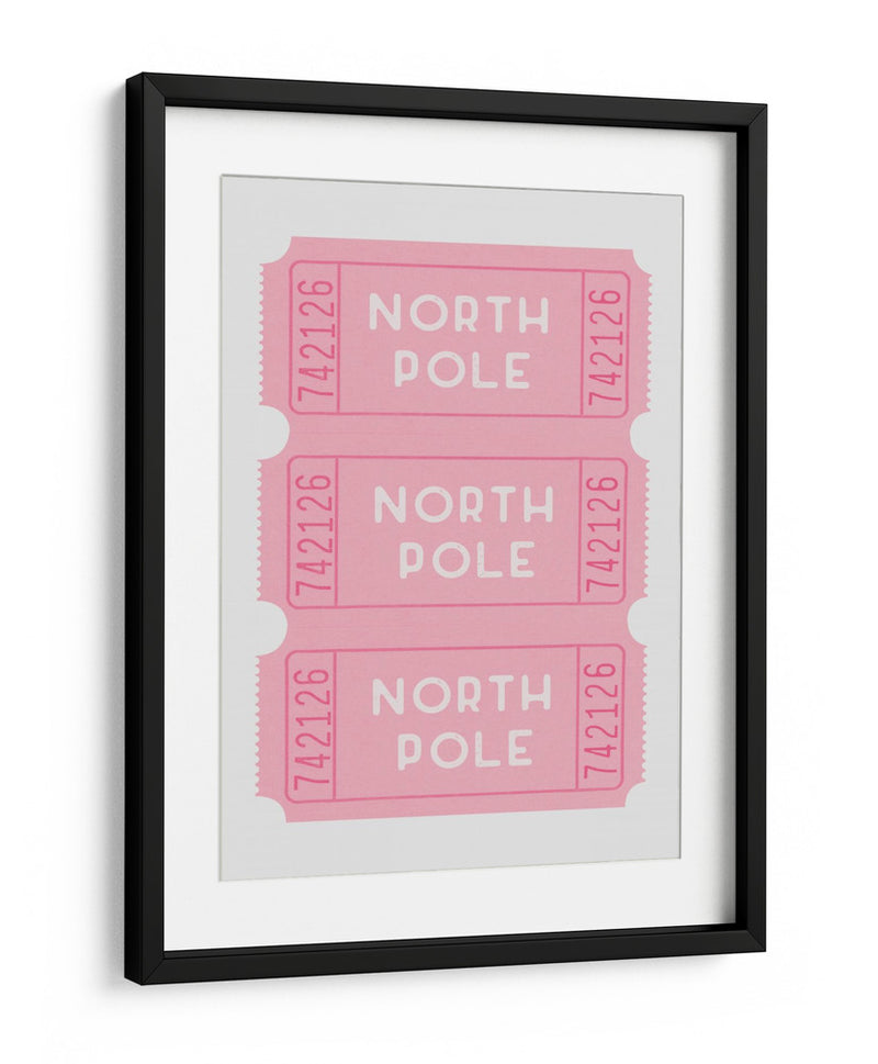 Boletos para el Polo Norte - Rosa - Jolly and Dash | Cuadro decorativo de Canvas Lab