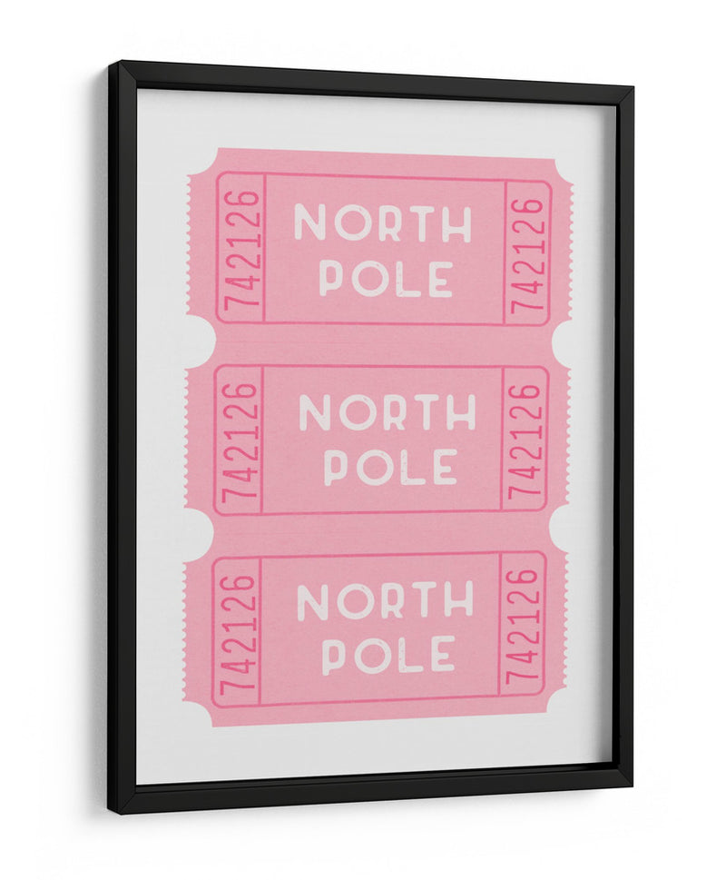 Boletos para el Polo Norte - Rosa - Jolly and Dash | Cuadro decorativo de Canvas Lab