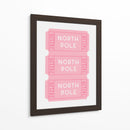 Boletos para el Polo Norte - Rosa - Jolly and Dash | Cuadro decorativo de Canvas Lab
