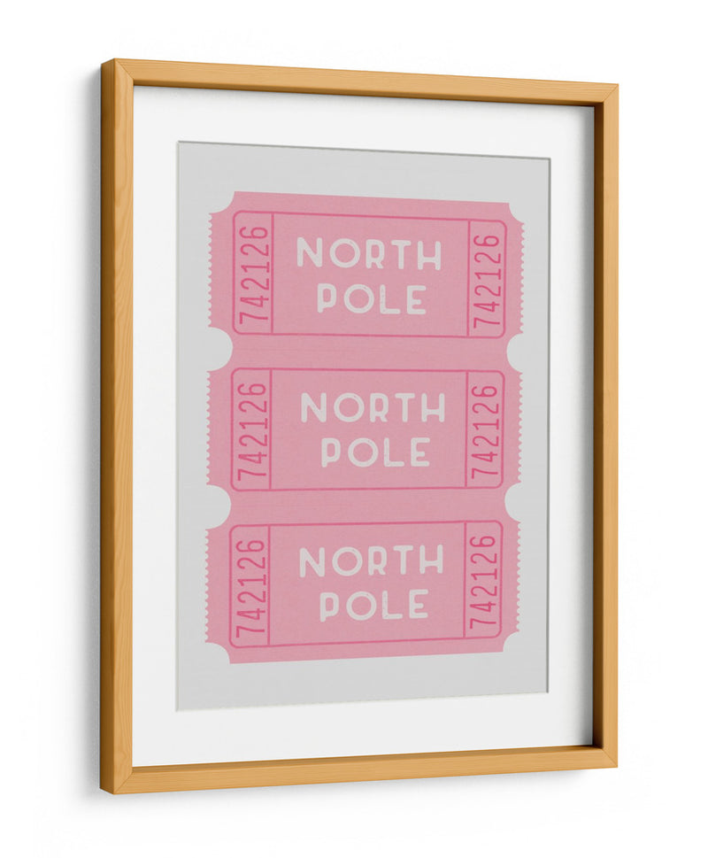 Boletos para el Polo Norte - Rosa - Jolly and Dash | Cuadro decorativo de Canvas Lab