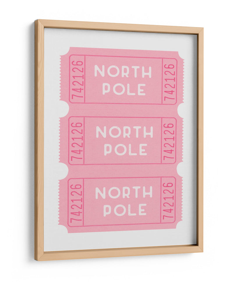 Boletos para el Polo Norte - Rosa - Jolly and Dash | Cuadro decorativo de Canvas Lab