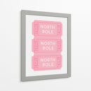 Boletos para el Polo Norte - Rosa - Jolly and Dash | Cuadro decorativo de Canvas Lab