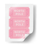 Boletos para el Polo Norte - Rosa - Jolly and Dash | Cuadro decorativo de Canvas Lab