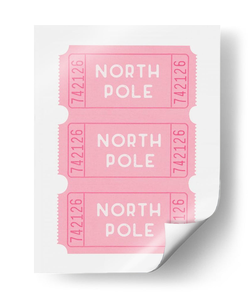 Boletos para el Polo Norte - Rosa - Jolly and Dash | Cuadro decorativo de Canvas Lab