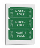 Boletos Polo Norte - Verde - Jolly and Dash | Cuadro decorativo de Canvas Lab