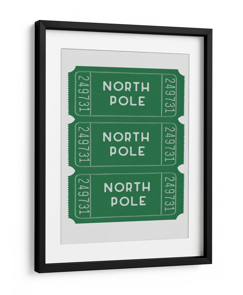Boletos Polo Norte - Verde - Jolly and Dash | Cuadro decorativo de Canvas Lab