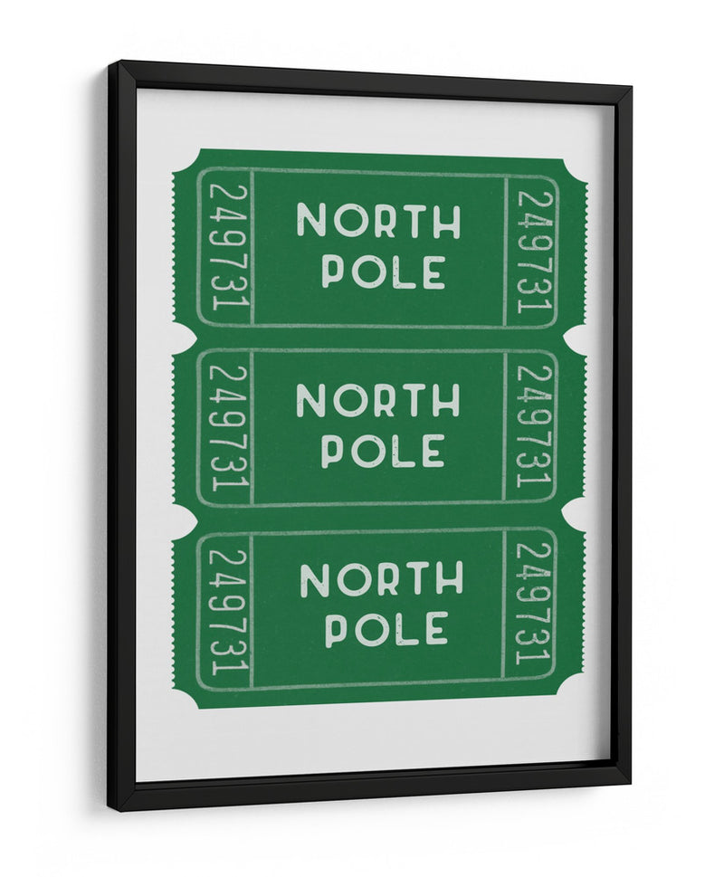 Boletos Polo Norte - Verde - Jolly and Dash | Cuadro decorativo de Canvas Lab
