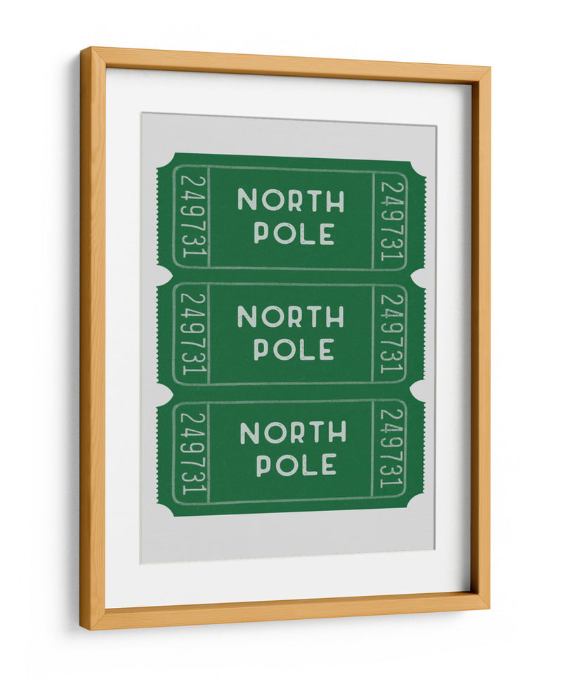 Boletos Polo Norte - Verde - Jolly and Dash | Cuadro decorativo de Canvas Lab