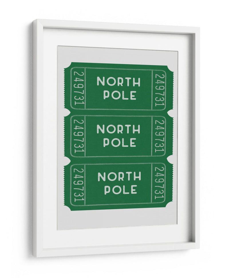 Boletos Polo Norte - Verde - Jolly and Dash | Cuadro decorativo de Canvas Lab