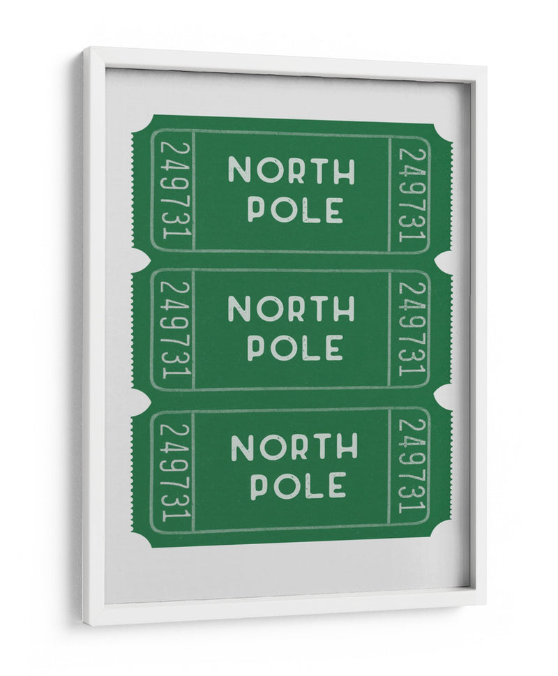 Boletos Polo Norte - Verde - Jolly and Dash | Cuadro decorativo de Canvas Lab