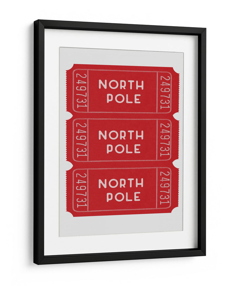 Boletos para el Polo Norte - Rojo - Jolly and Dash | Cuadro decorativo de Canvas Lab