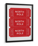 Boletos para el Polo Norte - Rojo - Jolly and Dash | Cuadro decorativo de Canvas Lab