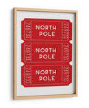 Boletos para el Polo Norte - Rojo - Jolly and Dash | Cuadro decorativo de Canvas Lab