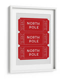 Boletos para el Polo Norte - Rojo - Jolly and Dash | Cuadro decorativo de Canvas Lab