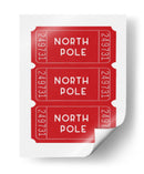 Boletos para el Polo Norte - Rojo - Jolly and Dash | Cuadro decorativo de Canvas Lab