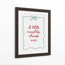 Pícaro o Agradable - Texto rojo Borde verde - Jolly and Dash | Cuadro decorativo de Canvas Lab