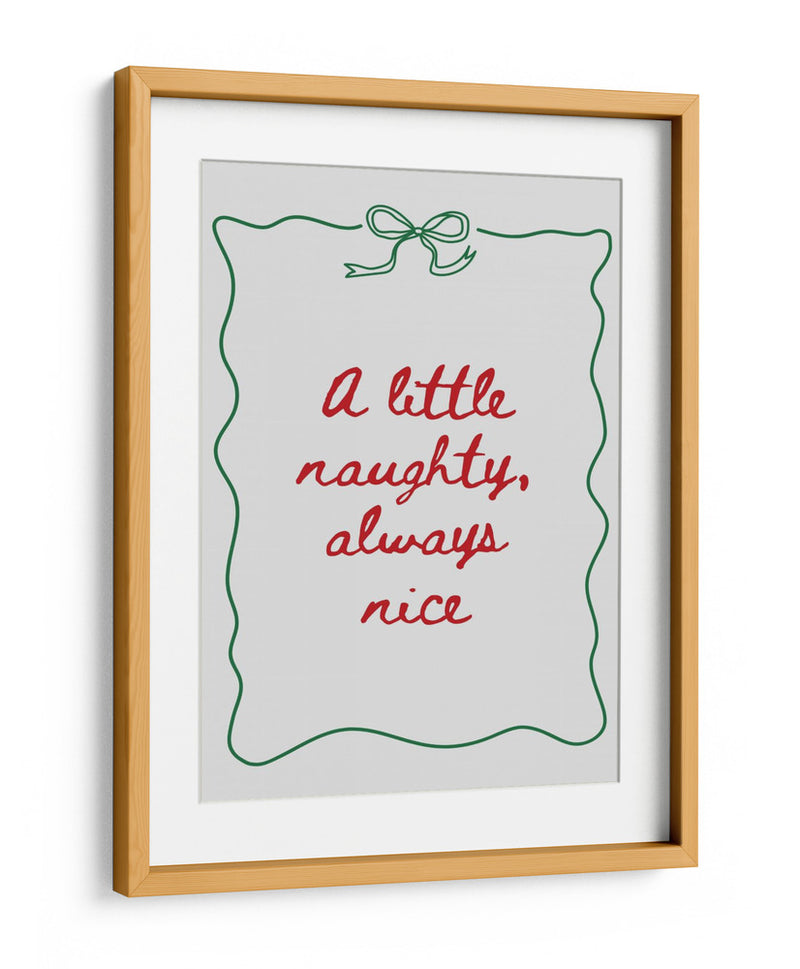 Pícaro o Agradable - Texto rojo Borde verde - Jolly and Dash | Cuadro decorativo de Canvas Lab