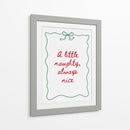 Pícaro o Agradable - Texto rojo Borde verde - Jolly and Dash | Cuadro decorativo de Canvas Lab