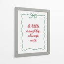 Pícaro o Agradable - Texto rojo Borde verde - Jolly and Dash | Cuadro decorativo de Canvas Lab