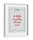 Pícaro o Agradable - Texto rojo Borde verde - Jolly and Dash | Cuadro decorativo de Canvas Lab