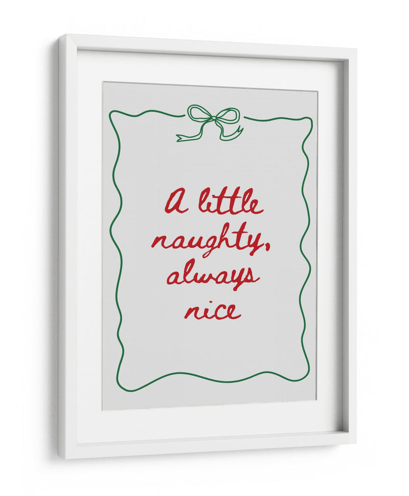 Pícaro o Agradable - Texto rojo Borde verde - Jolly and Dash | Cuadro decorativo de Canvas Lab