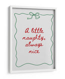 Pícaro o Agradable - Texto rojo Borde verde - Jolly and Dash | Cuadro decorativo de Canvas Lab