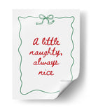 Pícaro o Agradable - Texto rojo Borde verde - Jolly and Dash | Cuadro decorativo de Canvas Lab