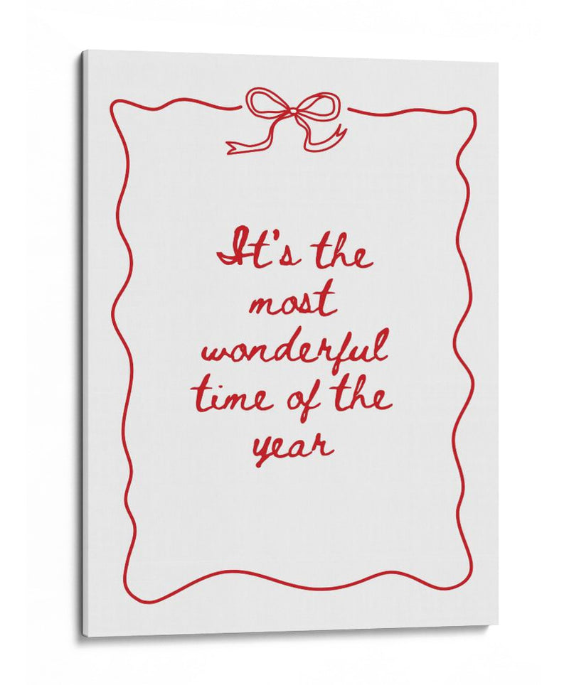 La época más maravillosa del año - Rojo - Jolly and Dash | Cuadro decorativo de Canvas Lab