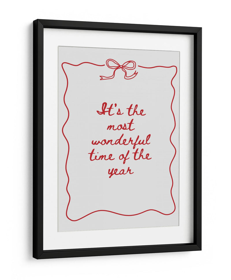 La época más maravillosa del año - Rojo - Jolly and Dash | Cuadro decorativo de Canvas Lab