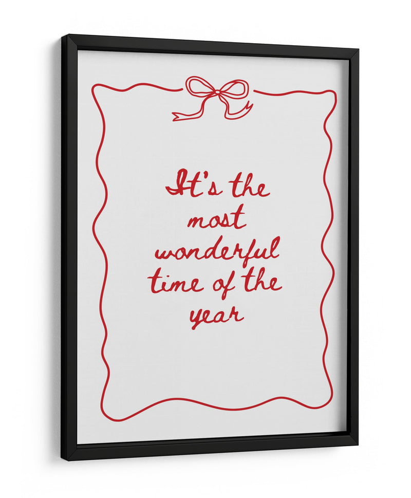 La época más maravillosa del año - Rojo - Jolly and Dash | Cuadro decorativo de Canvas Lab