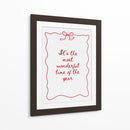 La época más maravillosa del año - Rojo - Jolly and Dash | Cuadro decorativo de Canvas Lab