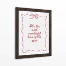 La época más maravillosa del año - Rojo - Jolly and Dash | Cuadro decorativo de Canvas Lab