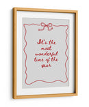 La época más maravillosa del año - Rojo - Jolly and Dash | Cuadro decorativo de Canvas Lab