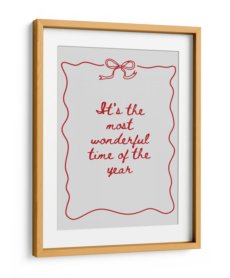 La época más maravillosa del año - Rojo - Jolly and Dash | Cuadro decorativo de Canvas Lab