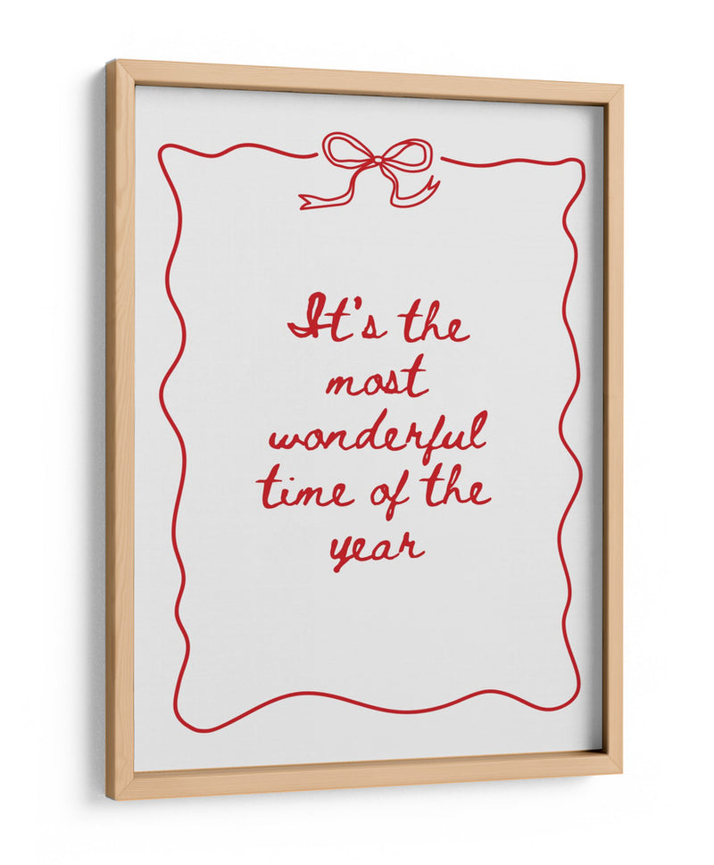 La época más maravillosa del año - Rojo - Jolly and Dash | Cuadro decorativo de Canvas Lab