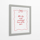 La época más maravillosa del año - Rojo - Jolly and Dash | Cuadro decorativo de Canvas Lab