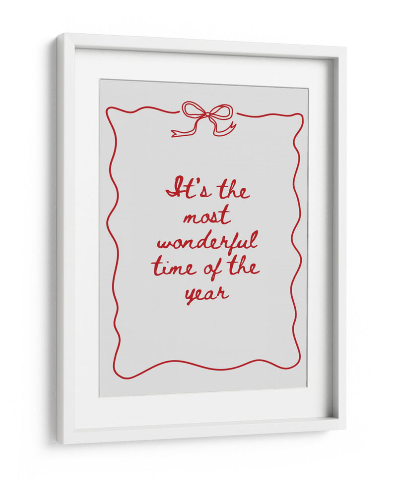 La época más maravillosa del año - Rojo - Jolly and Dash | Cuadro decorativo de Canvas Lab