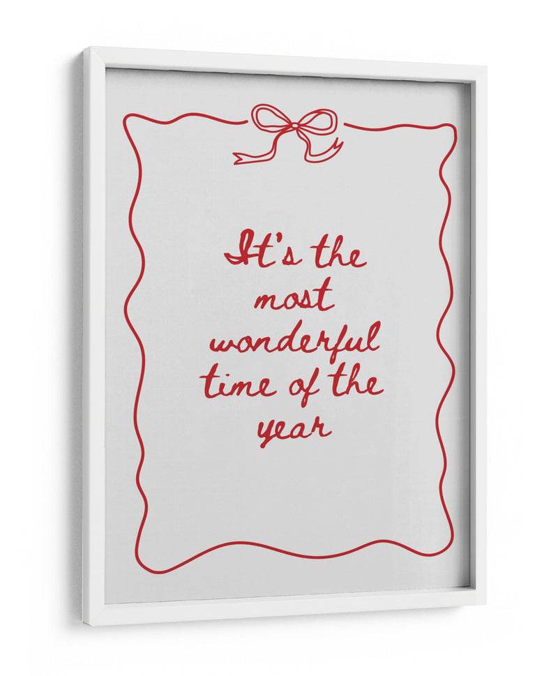 La época más maravillosa del año - Rojo - Jolly and Dash | Cuadro decorativo de Canvas Lab