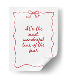 La época más maravillosa del año - Rojo - Jolly and Dash | Cuadro decorativo de Canvas Lab