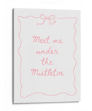 Encuéntrame Bajo El Muérdago - Pink - Jolly and Dash | Cuadro decorativo de Canvas Lab