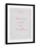 Encuéntrame Bajo El Muérdago - Pink - Jolly and Dash | Cuadro decorativo de Canvas Lab