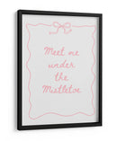 Encuéntrame Bajo El Muérdago - Pink - Jolly and Dash | Cuadro decorativo de Canvas Lab