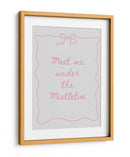 Encuéntrame Bajo El Muérdago - Pink - Jolly and Dash | Cuadro decorativo de Canvas Lab