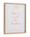 Encuéntrame Bajo El Muérdago - Pink - Jolly and Dash | Cuadro decorativo de Canvas Lab