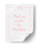 Encuéntrame Bajo El Muérdago - Pink - Jolly and Dash | Cuadro decorativo de Canvas Lab